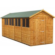 Power 18x6 Apex Garden Shed - Single Door